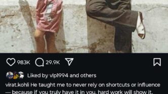 Virat Kohli young as a child with his father