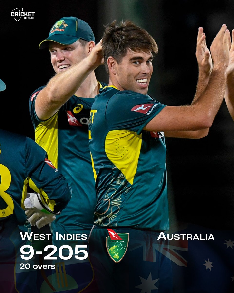 australian cricketers celebrating